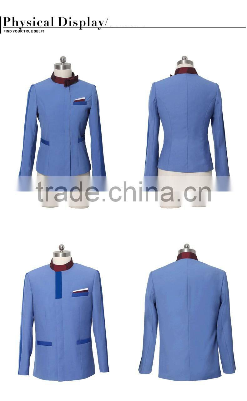 Tops Staff Design Bellboy uniform for hotel housekeeping manager unifrom