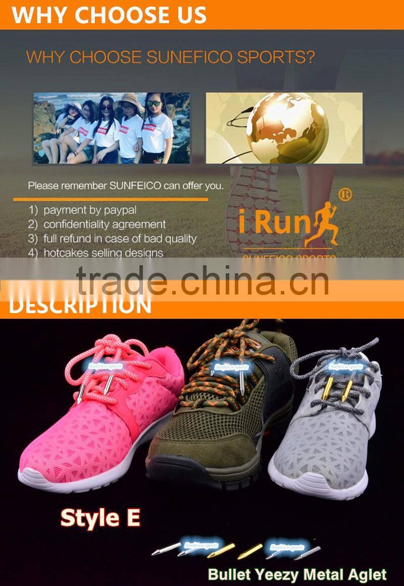 (MOQ:100pcs) Metal Shoe Lace Bullet Aglet- Set Of 4 - 26mm Repair Laces Or Pull Cords Bullet Aglets Tips - 3 Colour Choices Tips