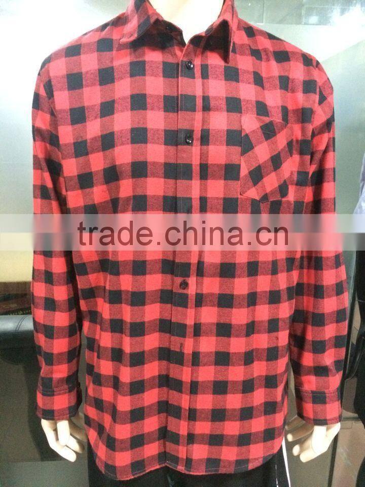 2016 Newest Winter Autumn Cotton Plaid Shirt Men's Dress Shirt Flannel Shirt Wholesale Bulk