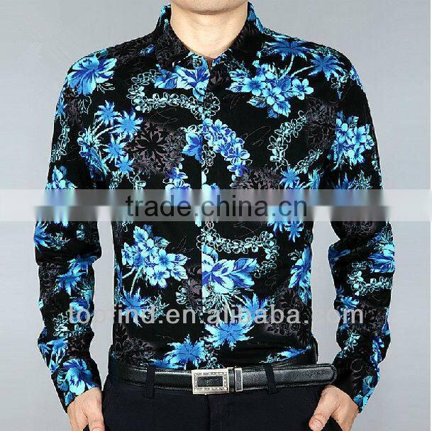 2016 alibaba supply latest fashion 100% cotton print mens shirt with best price