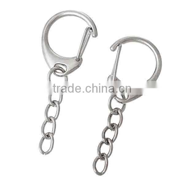 Custom Silver Tone Lobster Clasps For Key Rings Chain