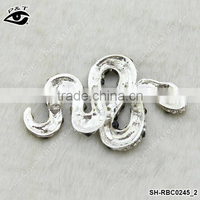 Snake Shape Brooch Animal Rhinestone pins for clothing dress hats bags shoes