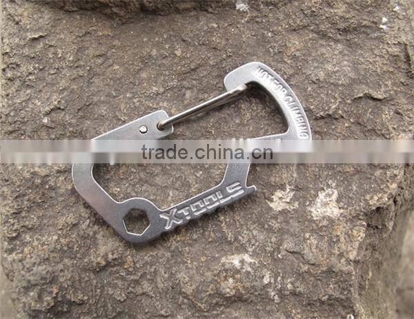 Survival Gear Mini Carabiner Keychain Multi Tool Kit Key Chain