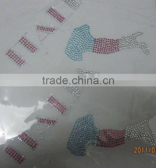 hot fix rhinestone crystal stone fashion clothing accessories glass beads