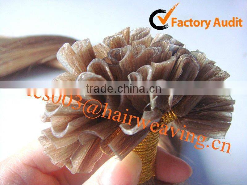 Keratin nail tip hair extension/Chinese wholesale manufacturer