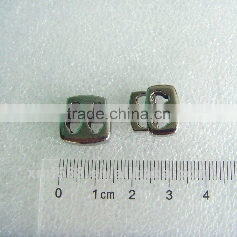 Metal 2-holes spring cord stopper