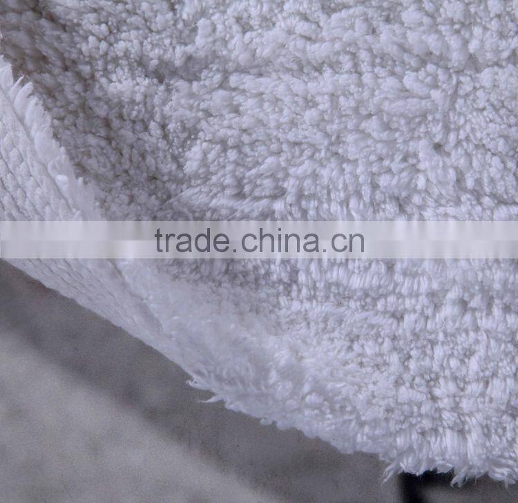 100% cotton long piles plush bath mats