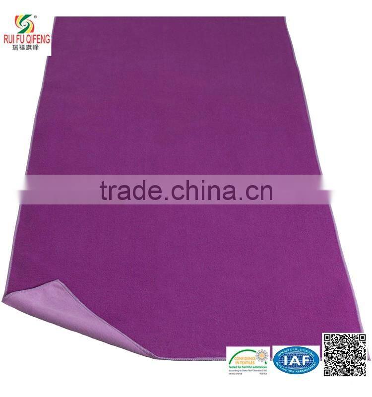 Portable light weight non-slip drying-fast hot yoga towel OEM acceptalbe