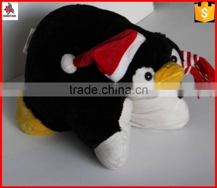18" penguin design plush animal shaped cushion