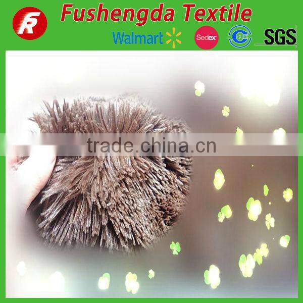 100% Polyester 40mm Long Pile Plush Fabric