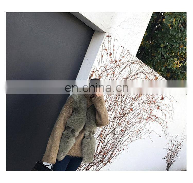 Wholesale New Fashion OEM Factory Real Fox Fur Vest/Coat for Women