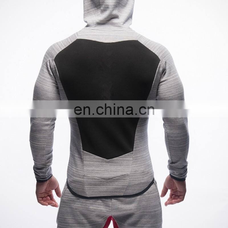 mens zipper muscle fitness full top design tracksuit