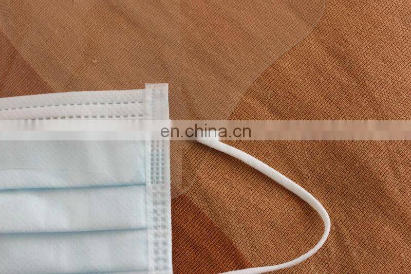 Disposable face mask with sheild