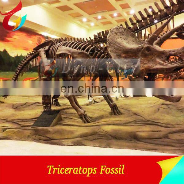 lifesize realistic Dinosaur skeleton fossil sculpture for Sale