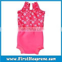 Shivering Flower In Watermelon Red Beach Neoprene Baby Wrap Cloth