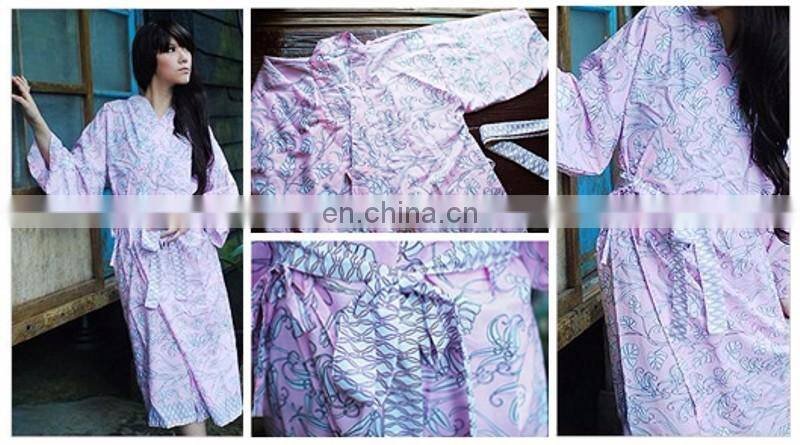 Chinavictor Summer Wear 100% Cotton Hot Sex Girl Adult Free Size Japan Bathrobes
