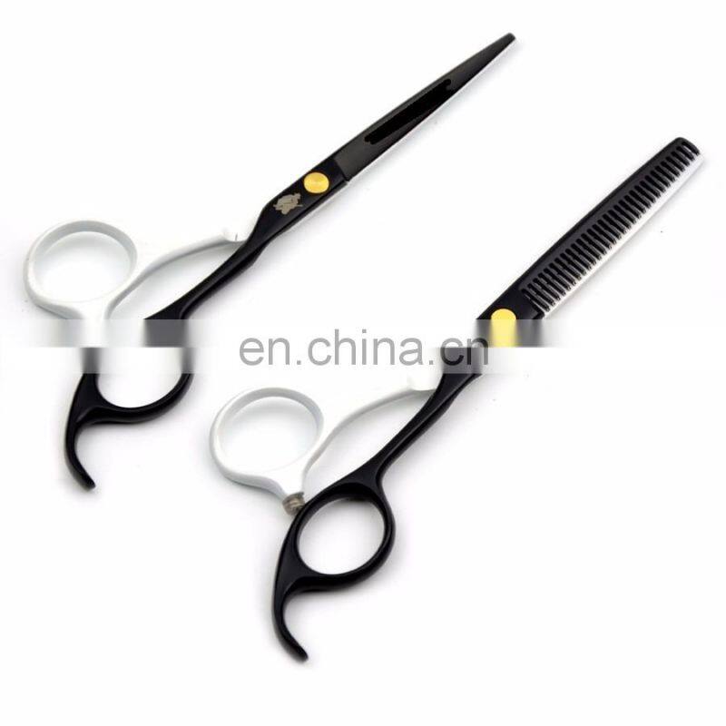 barber scissors -Hair Scissors with one Blade Micro Serrated 5"