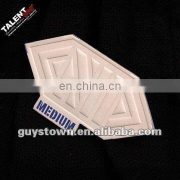 custom PU leather private brand logo patch for jeans label