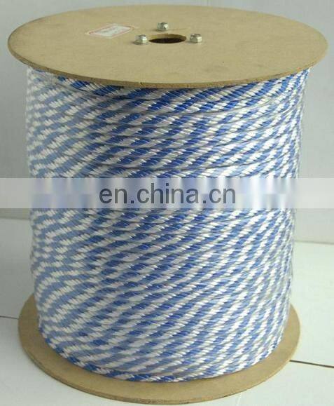 White nylon braided ropes 6mm