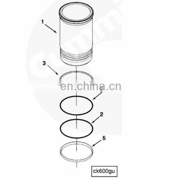 K38 K50 Machinery Parts Diesel Engine Cylinder Liner 3006089 3007525