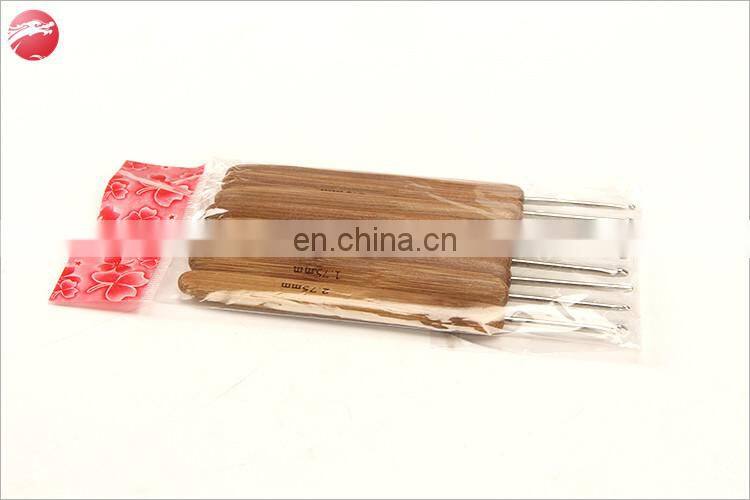 8pcs Bamboo Crochet Hook Set DIY Knitting Needles Handle Home Knitting Weave Yarn Crafts Household Knitting Tools
