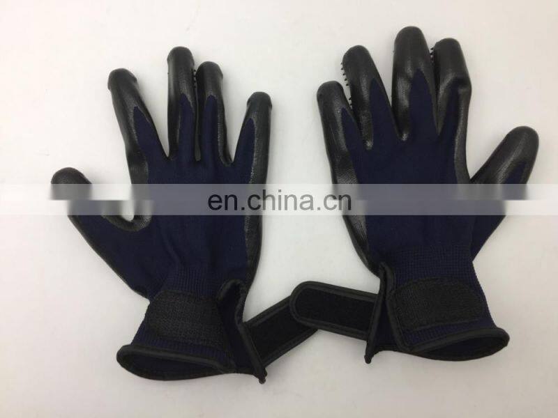 Wholesale India Manufacture Massage Hair Removal Cleaning Bath Pet Dog Cat Grooming Gloves