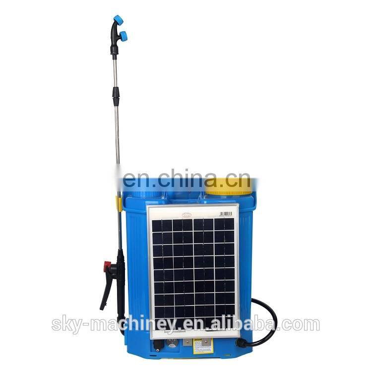 16l solar electric agricultural knapsack solar power sprayer