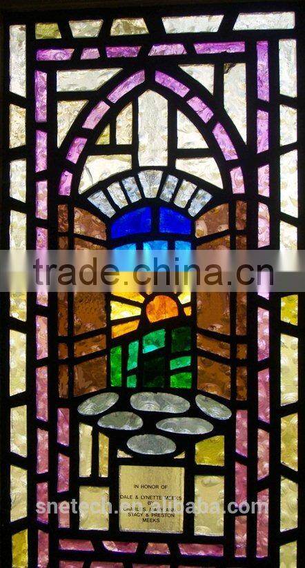 stained glass religious sysblom church window// MADE IN CHINA