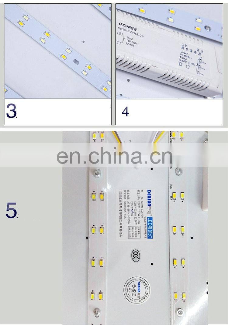 Round bedroom acrylic LED ceiling lamps Bauhinia warming dining room lights