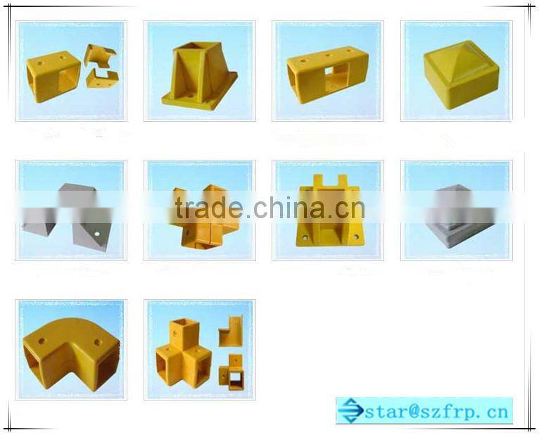 FRP fiberglass corrosion resistant square tube