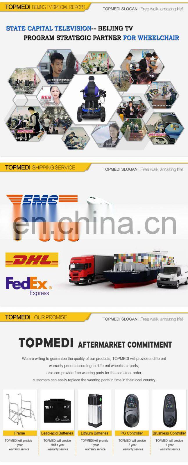 TOPMEDI Homecare Foldable Electric Machine Patient Transfer Lift hoist With Sling