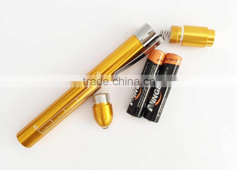 Promotion Wholesale Pocket Clip Warm White led medical pen light