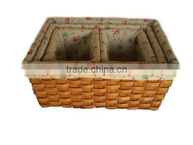 100% Handmade Chipwood basket/ basketcontainer(factory & exporter)