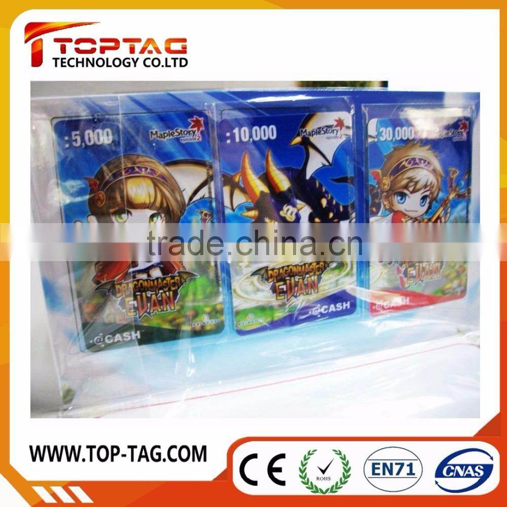 Paper game cards / paper scratch cards / custom paper playing cards