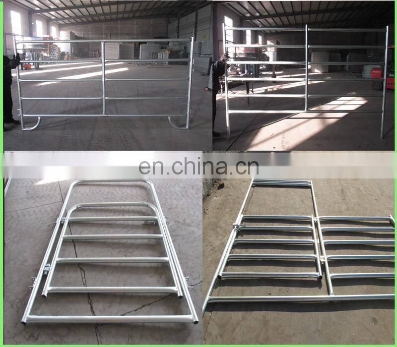Factory design steel pipe galvanized horse rail fence panels for sale