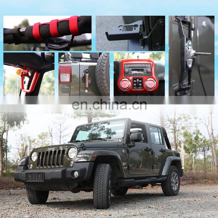 Silver Grille Grill Insert and Headlight Light Cover Trim Fit For 2018 Jeep Wrangler JL Sport/Sports