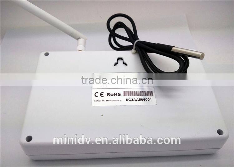 2200W 10A QUADBAND SMS/CALL Remote Controlled GSM Power Socket with 3 Outlets Which Also Supports Temperature Control