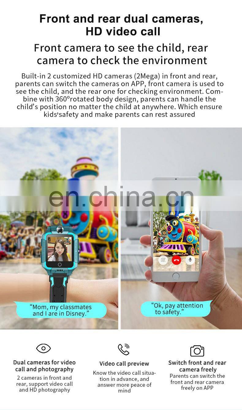 T10 Y99 4g Smart kid watch gps Phone Watch Smartwatches For Child for kids wristwatches dual cameras video call