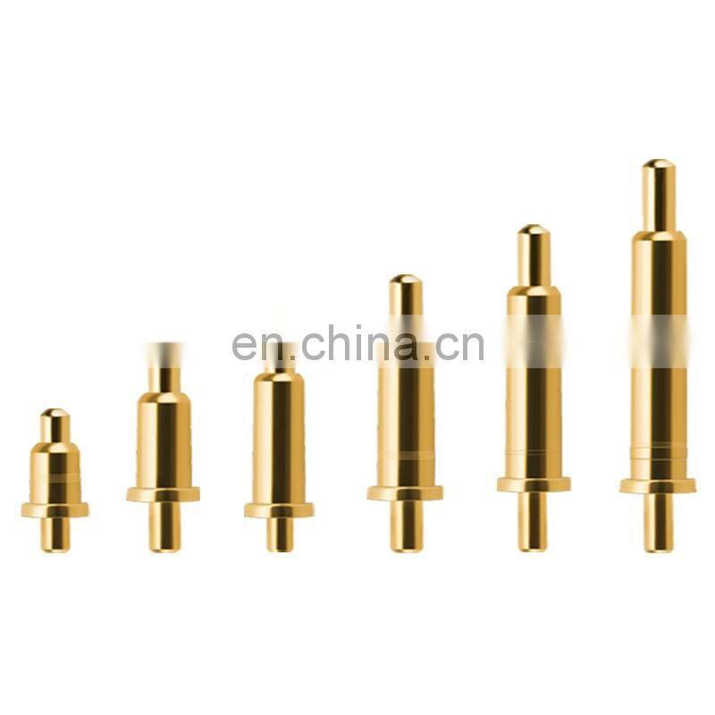 Spring Loaded Pin pogo pin plug connector brass pin wtih gold plating