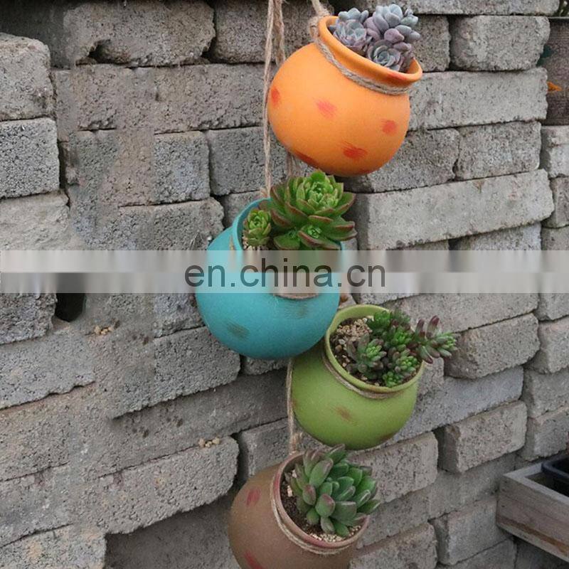 4pcs/set Seedling Flower Vertical Decor Cute Decorative Pot Cactus Planters Home Nordic Wholesale Small Wall Hanging Planter