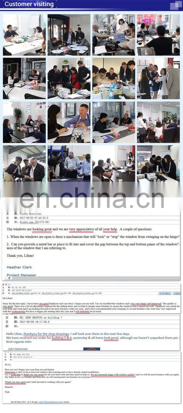 Superhouse high quality aluminium bifold doors aluminum frame exterior bi fold doors for house villa