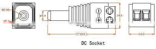 YUXUN DC Plug + DC Socket Male And Female Connector 12v DC Power Jack Connector