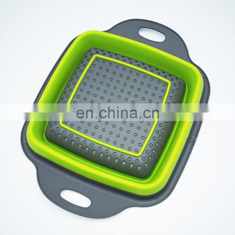 Foldable Fruit Vegetable Washing Basket Strainer