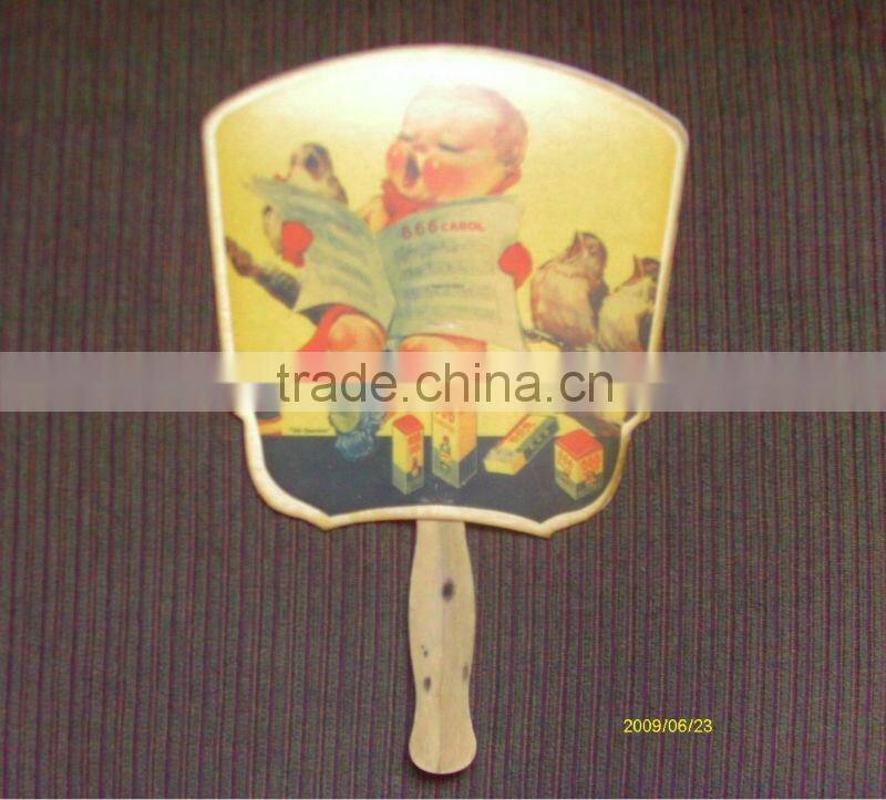 Wedding cardboard fan, advertisment paper fan with Cardboard Hand Fans