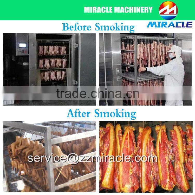 Stainless steel meat smoking making machine/smoke oven/pork smoker