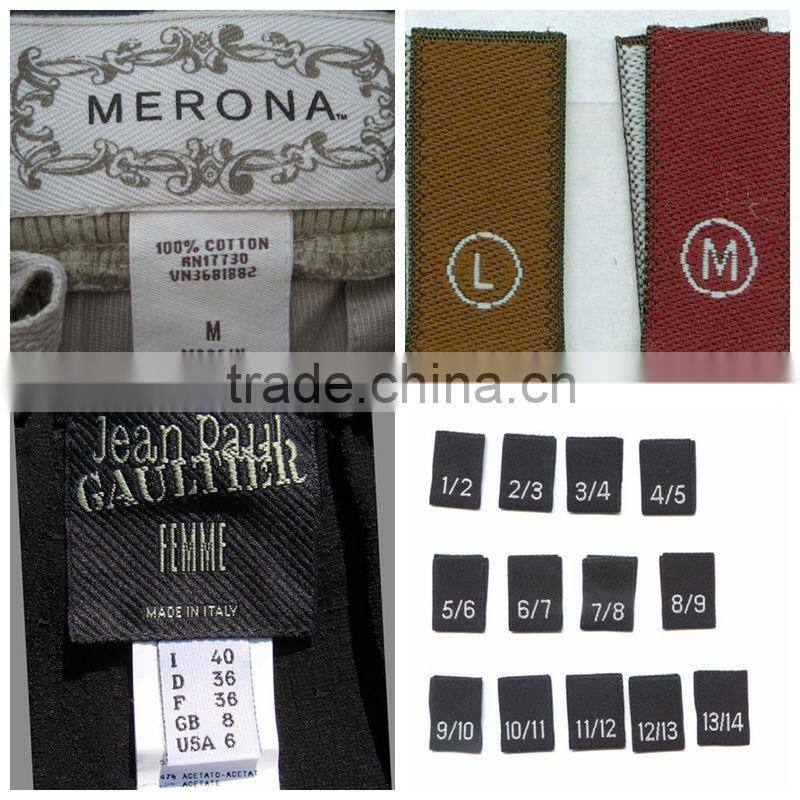 Modern woven label hang tag