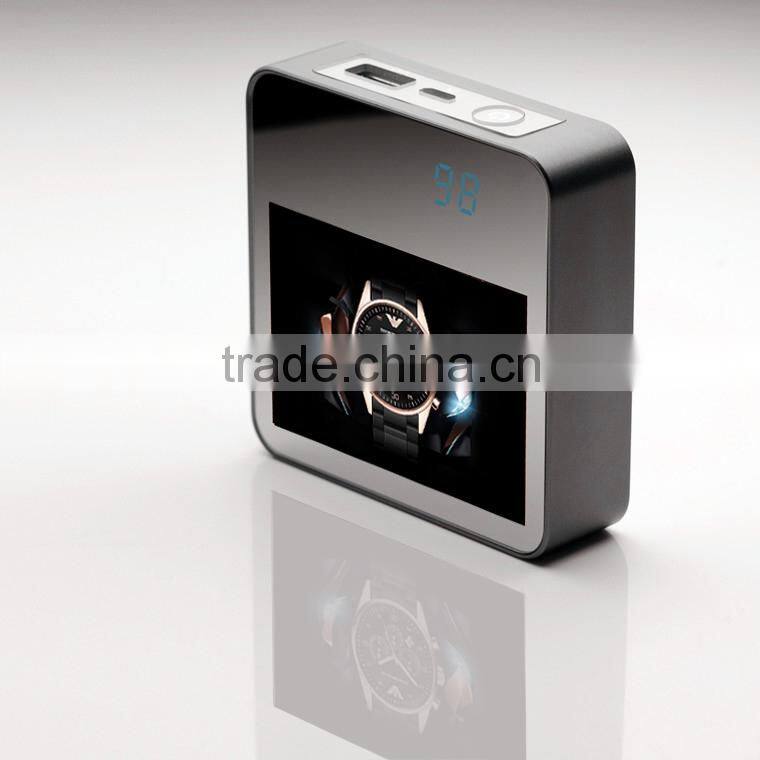 2014 new fashion moible phone charger best gift high quality 6600mah portable charger aluminum mirror advertising power bank