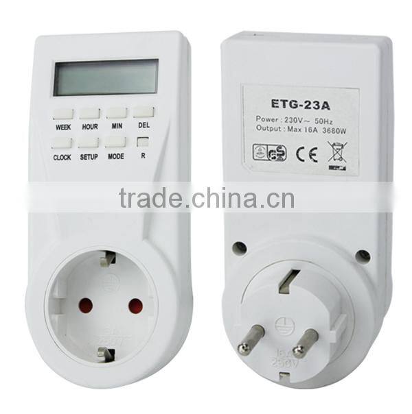Hydroponics 220V Weekly Programmable Digital Timer Switch
