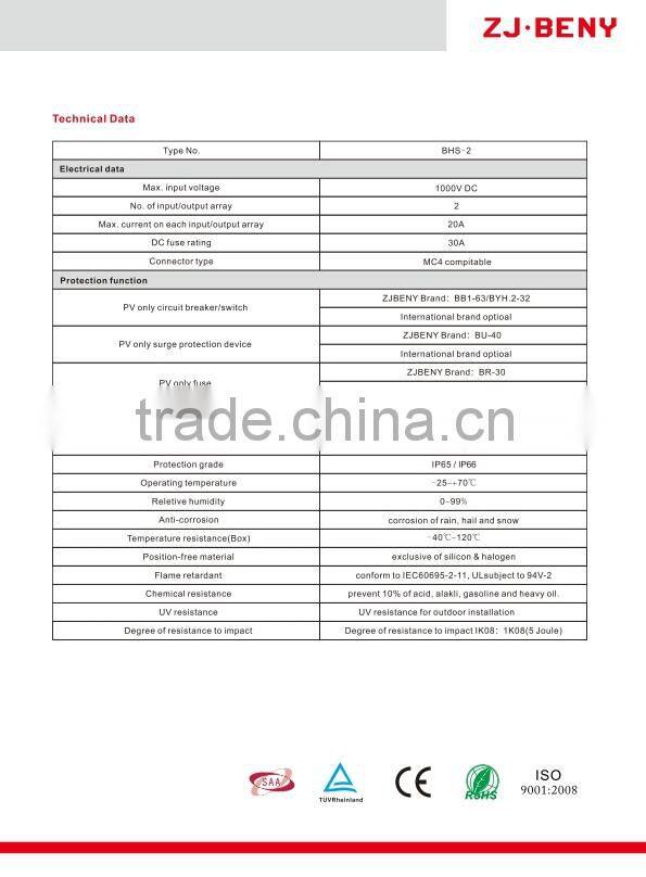 PV array combiner box supplier with top quality