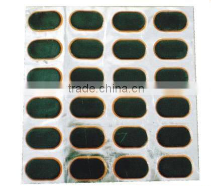 Tube Tubeless Tire Repairs Patches Black Color With Orange Base